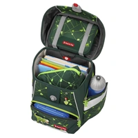 Školská aktovka Step by Step SPACE SHINE, Dino Night Tyro - 5-dielny set, AGR certifikát