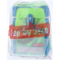 Školská aktovka Step by Step SPACE NEON, Race Car Chuck - 5-dielny set, AGR certifikát