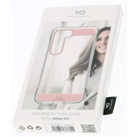 White Diamonds Air Protection, kryt pre Samsung Galaxy S23, priehľadný/ružový