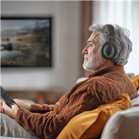 Hama slúchadlá Shell TV II, uzavreté, 6 m, čierne