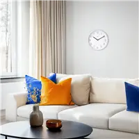 Hama Menorca, nástenné hodiny, riadené rádiovým signálom, 25 cm, biele