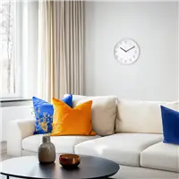 Hama Menorca, nástenné hodiny, riadené rádiovým signálom, 25 cm, biele