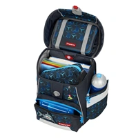 Školská aktovka Step by Step SPACE SHINE, Shark Dexter - 5-dielny set, AGR certifikát