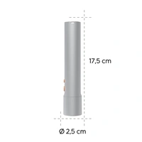 Hama FL250, LED baterka, hliníková, 250 lm / 65 m, 4 režimy+SOS, rozptyľovač, pútko, batérie
