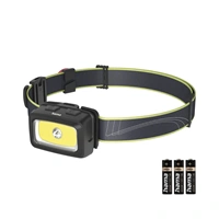 Hama HL350, LED čelovka, COB, svietivosť 350 lm, dosvit 60 m, IP44, SOS píšťalka, batérie