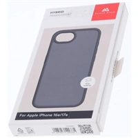 Black Rock Hybrid Case, kryt pre Apple iPhone 16e/17e, matný, polopriehľadný čierny