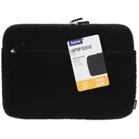 Hama Cozy, obal na notebook, 14,1-15,6" (36-40 cm), huňatý, predné vrecko, čierny