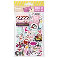 Hama samolepky pre kreatívnu tvorbu, rôzne motívy, balenie 30 setov (cena je uvedená za 1 set)