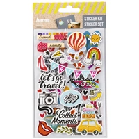 Hama samolepky pre kreatívnu tvorbu, rôzne motívy, balenie 30 setov (cena je uvedená za 1 set)