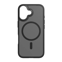 Black Rock Hybrid Case, kryt pre Apple iPhone 17, magnetický, matný, polopriehľadný čierny