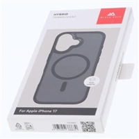 Black Rock Hybrid Case, kryt pre Apple iPhone 17, magnetický, matný, polopriehľadný čierny