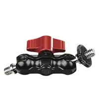 Hama Twin Ball 72, rameno s 2 guľovými kĺbmi pre kruhové LED svetlá, 2x 1,4", 7,2 cm