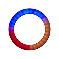 Hama SpotLight FoldUp RGB 102, kruhové LED svetlo 10,2" pre smartfóny, RGB, skladacie