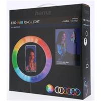 Hama SpotLight FoldUp RGB 102, kruhové LED svetlo 10,2" pre smartfóny, RGB, skladacie