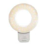 Hama ToGo, LED kruhové selfie svetlo, svorka na mobil, 60 LED, priemer 9,6 cm, nabíjacie