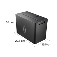 Hama Safe X40B, skartovačka, krížový rez, 4 lisy, bezpečnostná úroveň P4 T4 E3, čierna