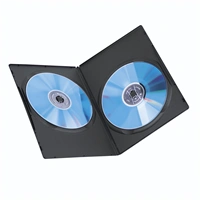 Hama Slim Double, obal na 2 DVD, s fóliou, čierny, balenie 10 ks (cena za balenie)