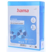 Hama obal na 2 Blu-ray disky, modrý, 3 ks v balení (cena za balenie)