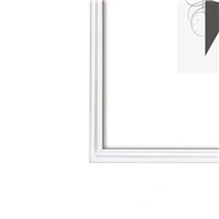 Hama rámček plastový SEVILLA, biela, 21x29,7 cm (formát A4), plastové sklo