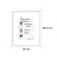 Hama rámček plastový SEVILLA, biela, 21x29,7 cm (formát A4), plastové sklo