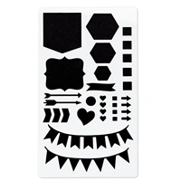 Hama šablóny pre kreatívnu tvorbu - set 5 ks