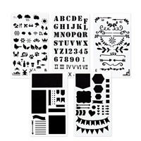 Hama šablóny pre kreatívnu tvorbu - set 5 ks