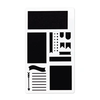 Hama šablóny pre kreatívnu tvorbu - set 5 ks