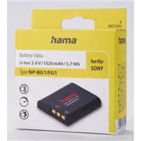 Hama fotoakumulátor typ Sony NP-BG1, Li-Ion 3,6 V/1020 mAh