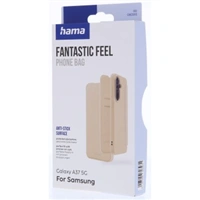 Hama Fantastic Feel, puzdro-knižka pre Samsung Galaxy A37 5G, hebký povrch, béžové