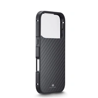 Black Rock 360° Glass, kryt pre Apple iPhone 17 Pro, sklenený, predný + zadný diel, karbónová úprava