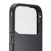 Black Rock 360° Glass, kryt pre Apple iPhone 17 Pro, sklenený, predný + zadný diel, karbónová úprava