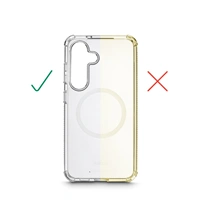 Hama Extreme Protect, kryt pre Samsung Galaxy S25 FE, magnetický, D3O®, nezažltne, priehľadný