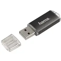 Hama USB FlashPen Laeta, USB 2.0, 16 GB, 10 MB/s, šedý
