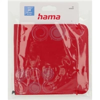 Hama Up to Fashion, puzdro na 24 CD/DVD/Blu-ray diskov, červené