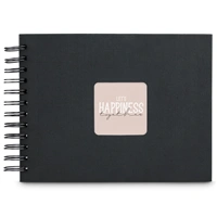 Hama album klasický špirálový FINE ART 24x17 cm, 50 strán, nová čierna, čierne listy