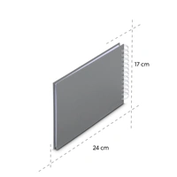 Hama album klasický špirálový FINE ART 24x17 cm, 50 strán, kamenná šedá, biele listy