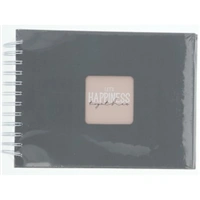 Hama album klasický špirálový FINE ART 24x17 cm, 50 strán, kamenná šedá, biele listy