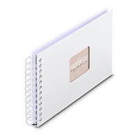 Hama album klasický špirálový FINE ART 24x17 cm, 50 strán, biela, biele listy