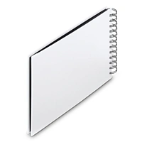 Hama album klasický špirálový FINE ART 24x17 cm, 50 strán, biela, čierne listy