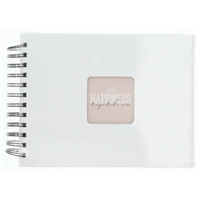 Hama album klasický špirálový FINE ART 24x17 cm, 50 strán, biela, čierne listy