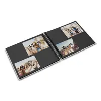 Hama album klasický špirálový FINE ART 28x24 cm, 50 strán, biela, čierne listy