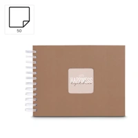 Hama album klasický špirálový FINE ART 24x17 cm, 50 strán, mousse, biele listy