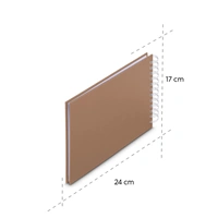 Hama album klasický špirálový FINE ART 24x17 cm, 50 strán, mousse, biele listy