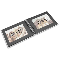 Hama album klasický špirálový FINE ART 24x17 cm, 50 strán, mousse, čierne listy