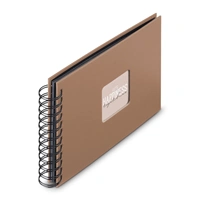 Hama album klasický špirálový FINE ART 24x17 cm, 50 strán, mousse, čierne listy