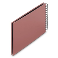 Hama album klasický špirálový FINE ART 24x17 cm, 50 strán, terra, čierne listy