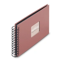 Hama album klasický špirálový FINE ART 24x17 cm, 50 strán, terra, čierne listy