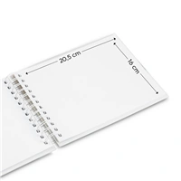 Hama album klasický špirálový FINE ART 24x17 cm, 50 strán, lagoon, biele listy