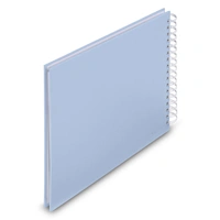 Hama album klasický špirálový FINE ART 28x24 cm, 50 strán, lagoon, biele listy