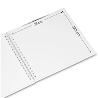 Hama album klasický špirálový FINE ART 28x24 cm, 50 strán, lagoon, biele listy